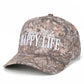 C.C Happy Wife Happy Life Trucker Hat - Dk. Camo - Trucker Hats