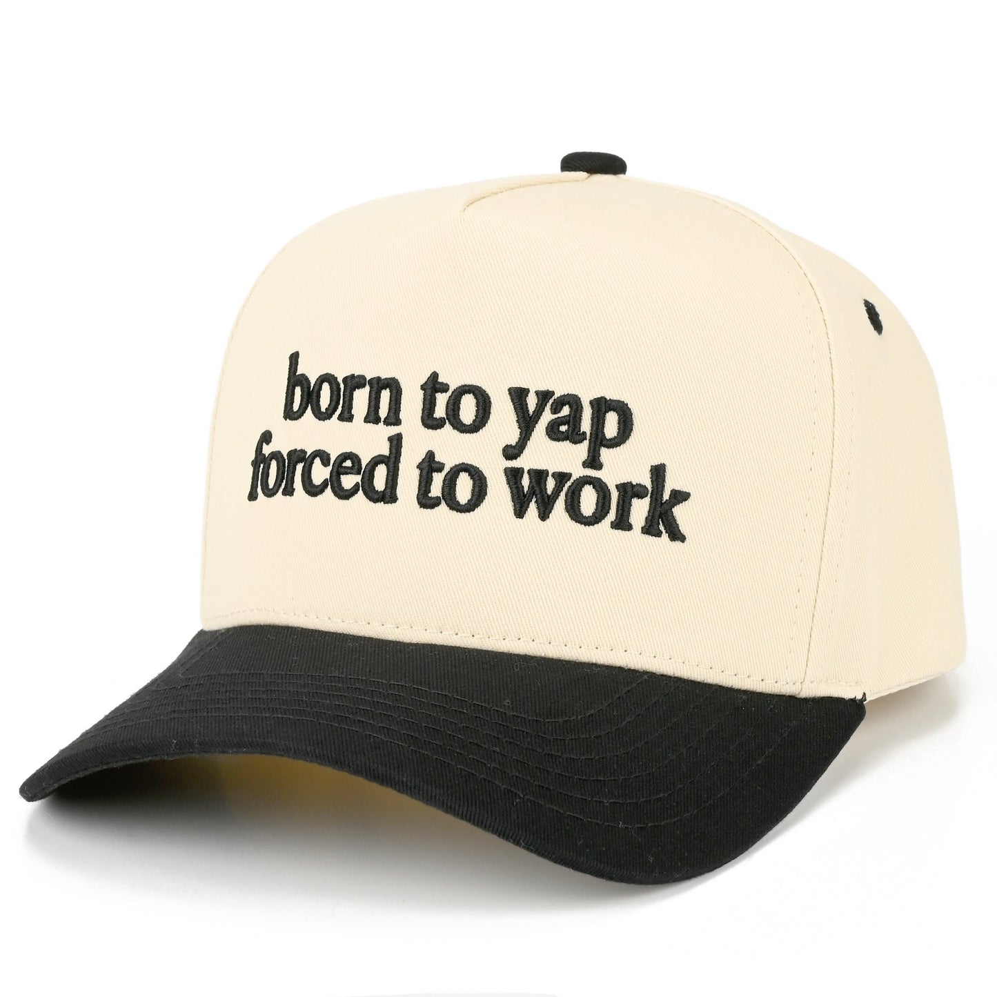 C.C Born To Yap Forced To Work Hat - Black - Trucker Hats