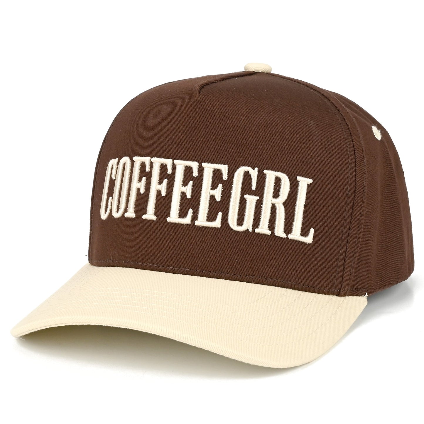 C.C Coffeegrl Trucker Hat - Cream/Brown - Trucker Hats
