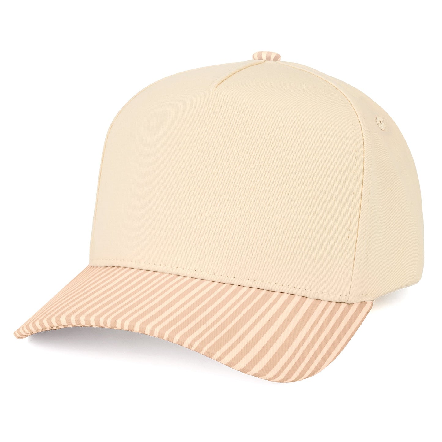 C.C Striped Bill Trucker Hat (8.4)