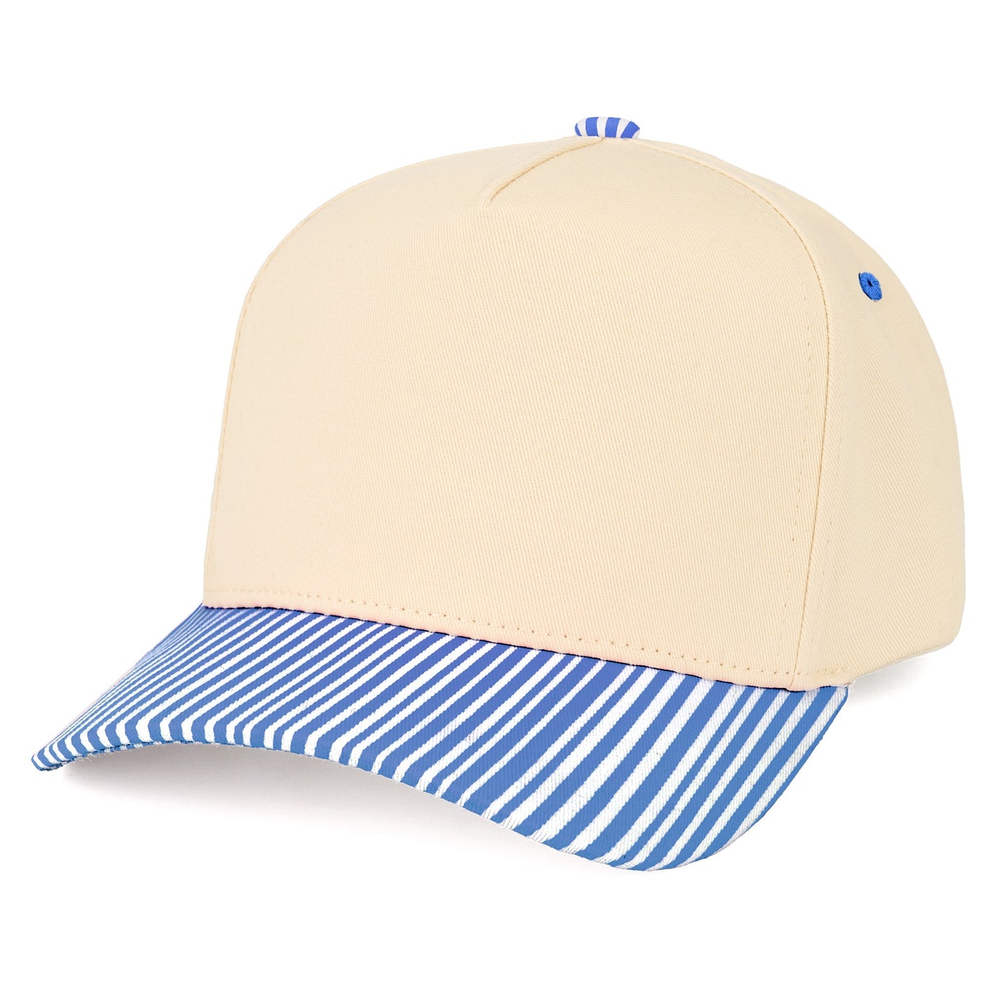 C.C Striped Bill Trucker Hat (8.4)