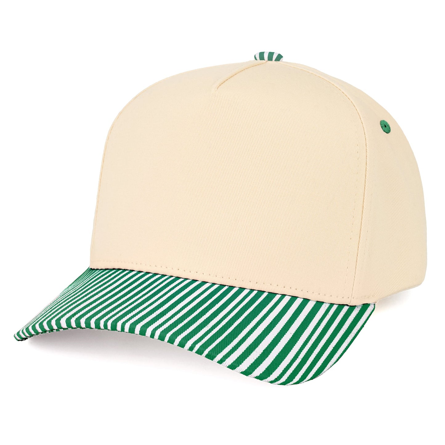 C.C Striped Bill Trucker Hat (8.4)