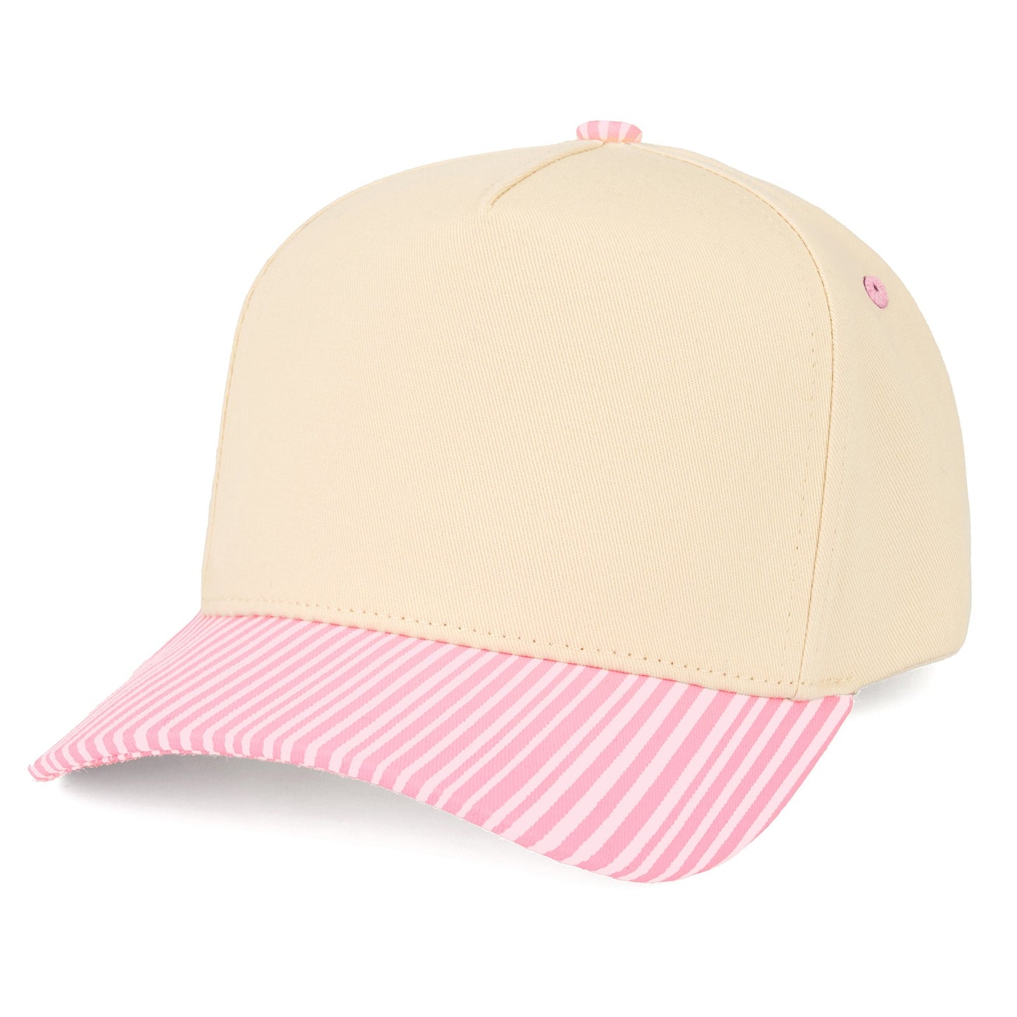 C.C Striped Bill Trucker Hat (8.4)