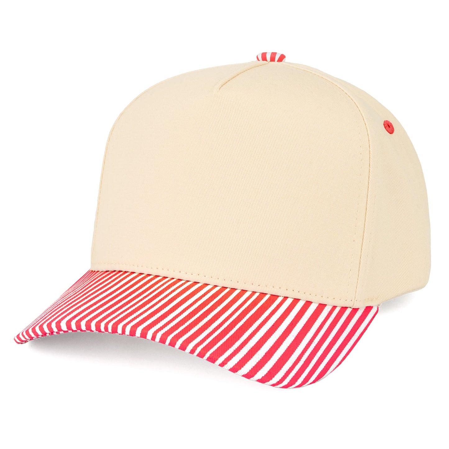 C.C Striped Bill Trucker Hat (8.4)