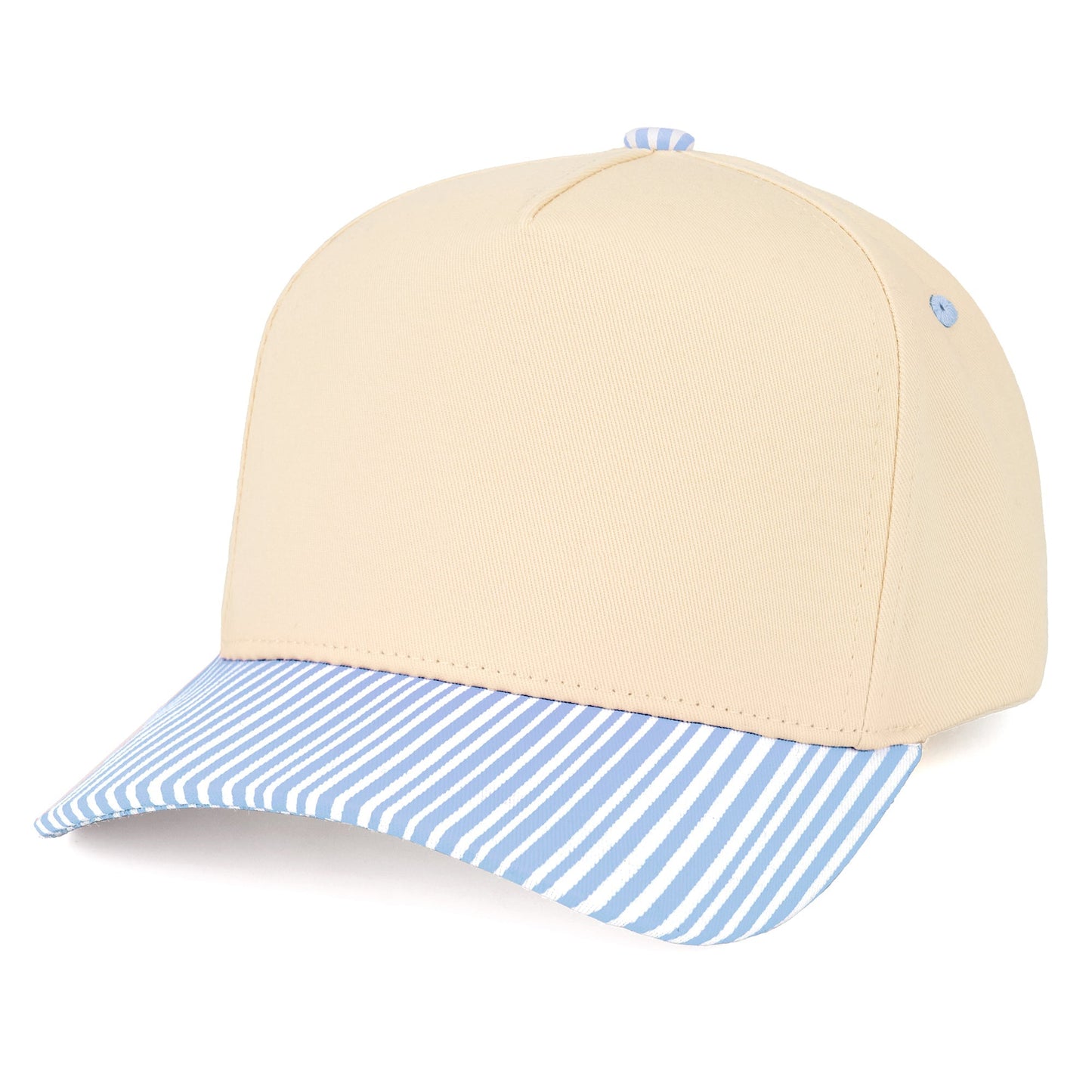 C.C Striped Bill Trucker Hat (8.4)