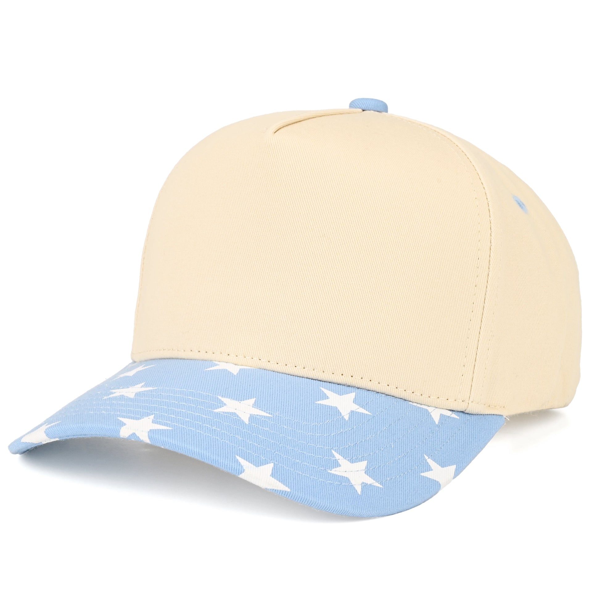 C.C Star Trucker Hat (8.4) - Sky Blue - Trucker Hats