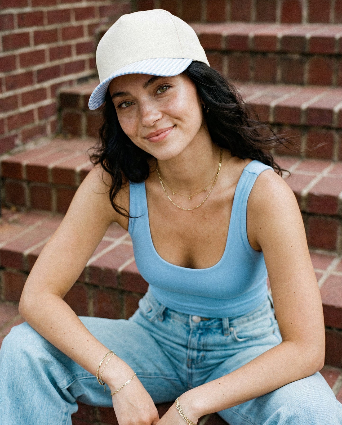 C.C Small Gingham Check Hat (8.4)