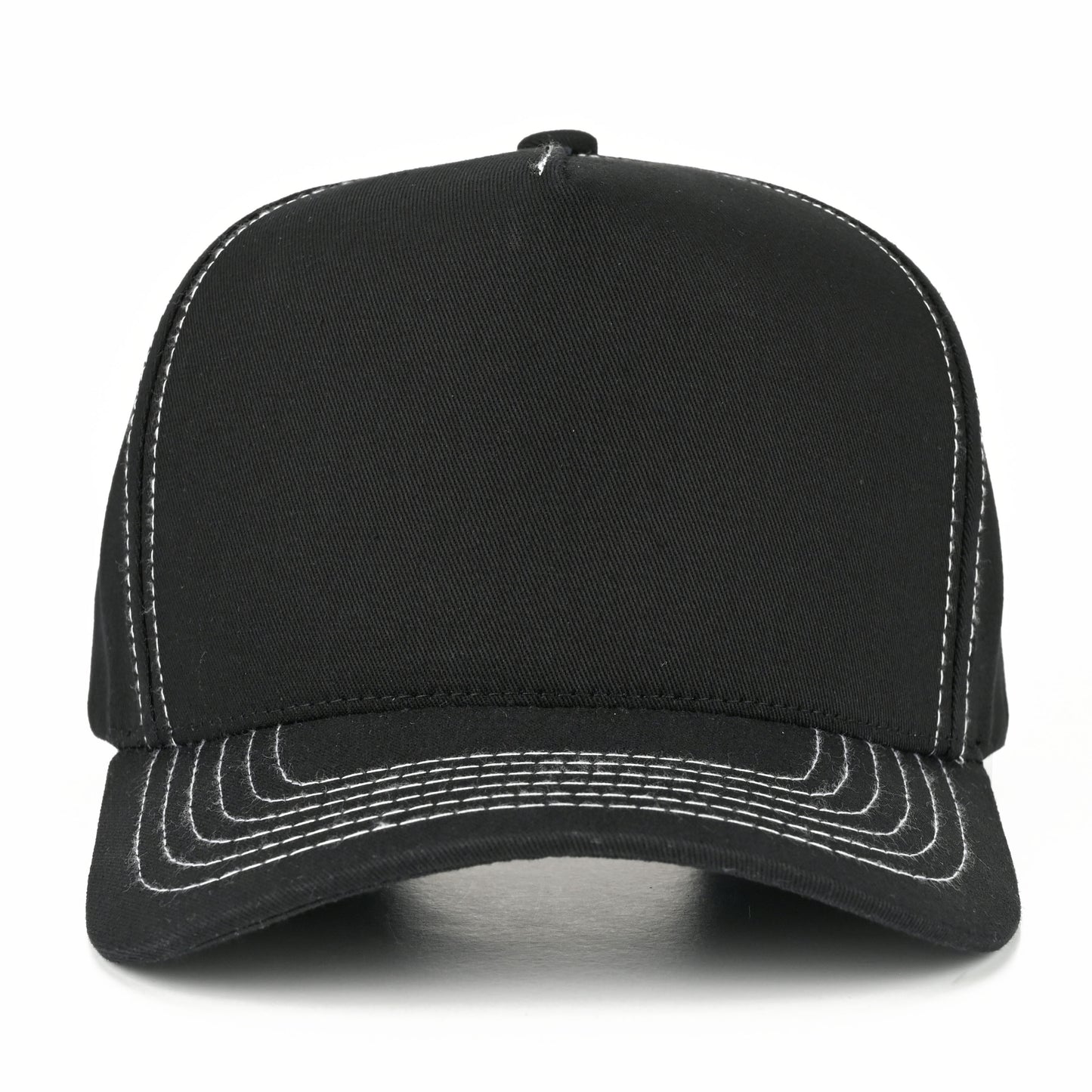 C.C Chain Stitch Embroidered Trucer Hat - Black - Trucker Hats
