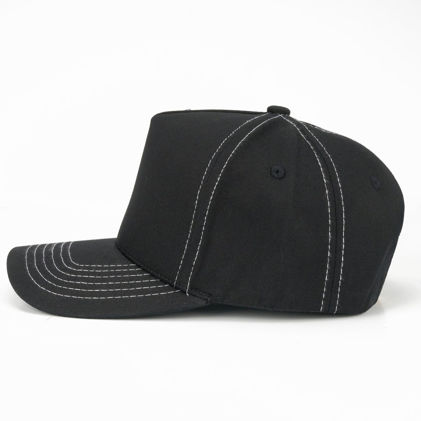 C.C Chain Stitch Embroidered Trucer Hat - Black - Trucker Hats