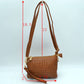 Woven 2-in-1 Crossbody Bag and Wristlet Clutch - Crossbody Bags