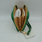 Structured Dual Zipper Wristlet Wallet Clutch with Removable Strap - Clutch Bags