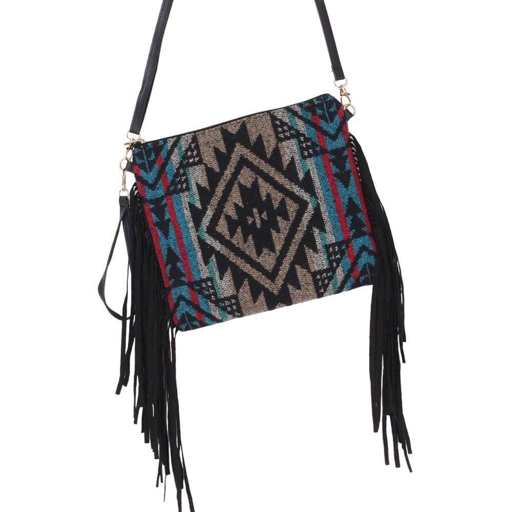 Taupe Aztec Patterned Tassel Wristlet Clutch Crossbody Bag, simple and leisurely, elegant and fashionable, suitable for women of all ages, and lightweight to carry around all day. Perfect for traveling, beach, parties, shopping, camping, dating, and other outdoor activities in daily life.