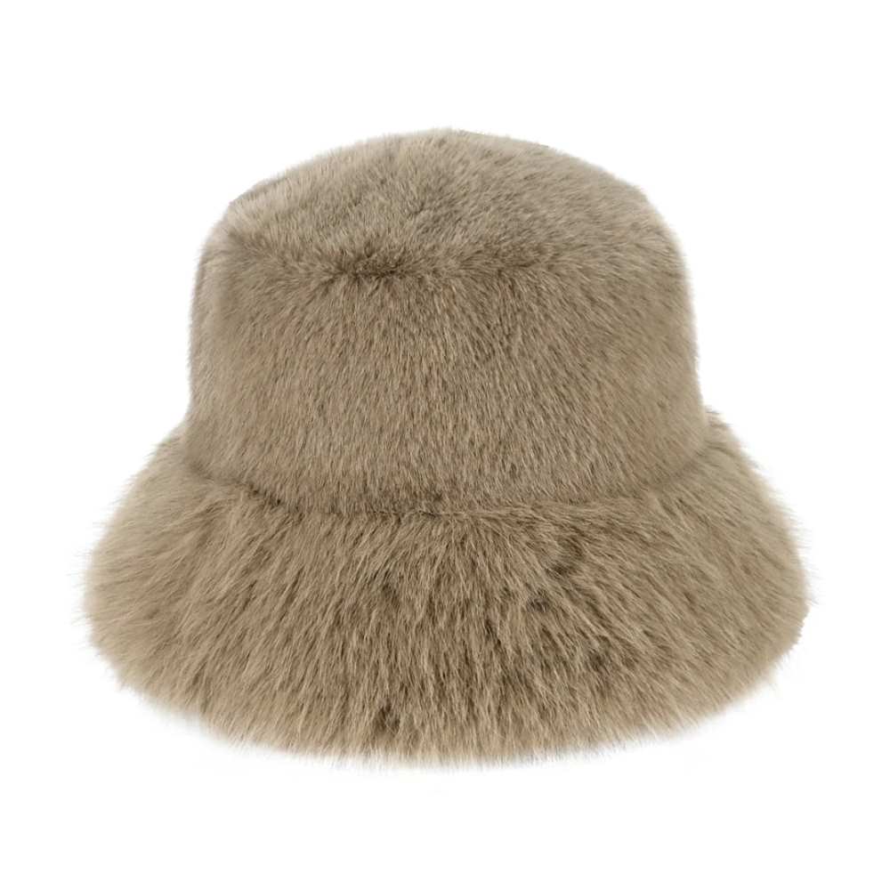 Taupe C.C Faux Fur Solid Bucket Hat features meticulously crafted synthetic fur with superior texture and density. The structured bucket silhouette provides comprehensive coverage while maintaining thermal efficiency in cold conditions. Engineered with attention to detail, the hat offers balanced insulation properties and moisture resistance while delivering the aesthetic appeal of genuine fur without ethical concerns—an essential cold-weather accessory for the style-conscious consumer.