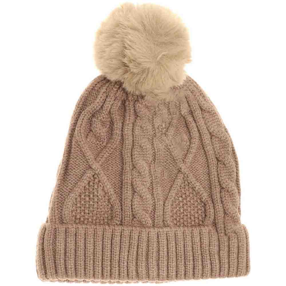 Taupe Kids Matching Fur Pom accessories provide a stylish and practical solution to chilly weather. Made from soft, high-quality materials, these fur poms add warmth and a playful finishing touch to children's outfits. Perfect for coordinating looks among siblings, they offer both comfort and a cohesive style statement for your little ones. 