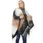 Taupe Lace Textured Ombre Cape Poncho, With the latest trend in ladies' outfit cover-up! the high-quality knit poncho is soft, comfortable, and warm but lightweight. It's perfect for your daily, casual, party, evening, vacation, and other special events outfits. A fantastic gift for your friends or family.