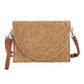 Taupe Stitch Detailed Straw Crossbody Bag is a must-have for any fashion-forward individual. The intricate stitching adds a unique touch to the classic straw material. With its convenient crossbody design, this bag is perfect for hands-free carrying and the perfect accessory for any summertime outfit. 