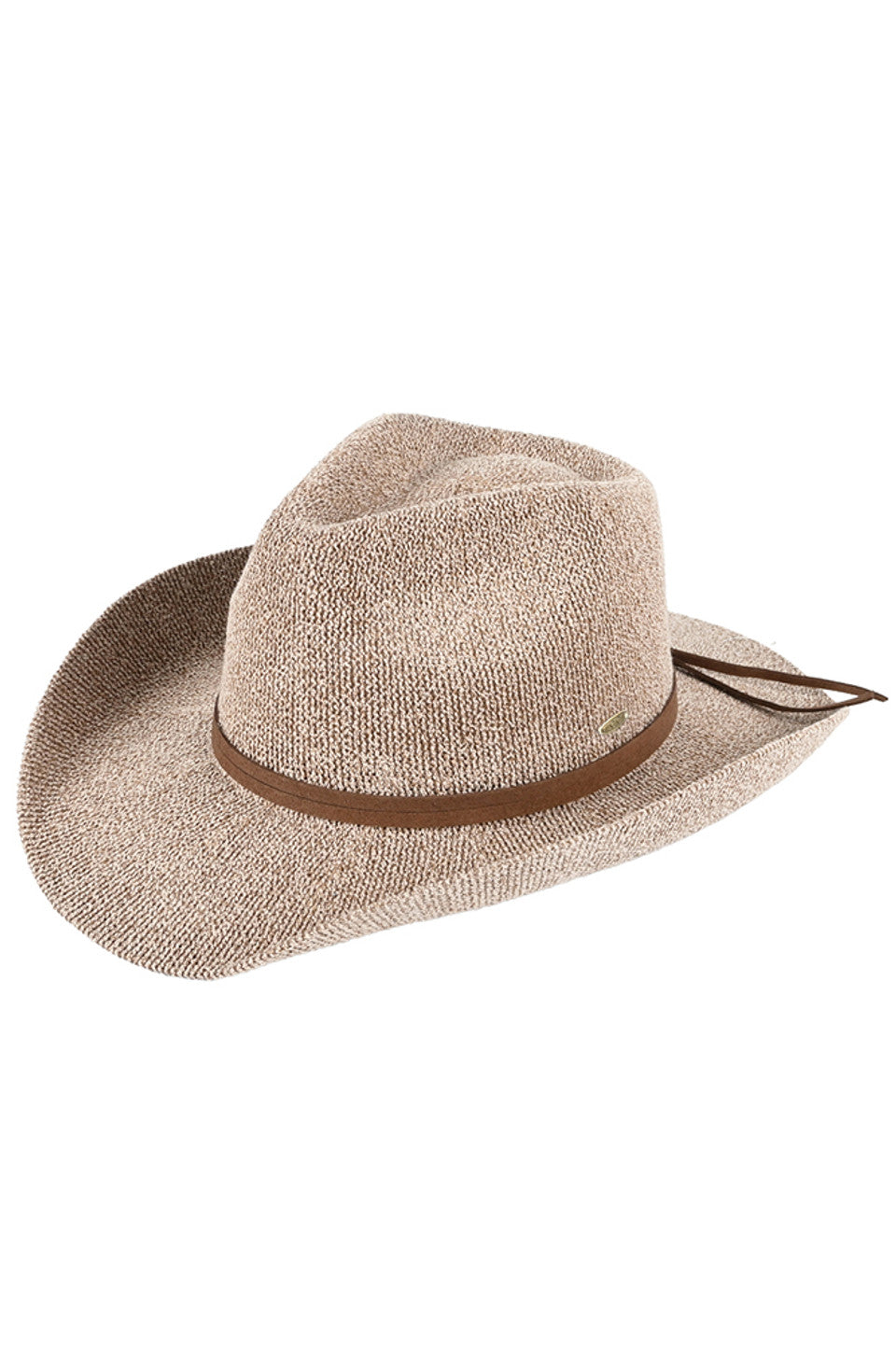 Taupe C.C Terry Cloth Band Trim Cowboy Hat offers both style and functionality. The terry cloth band adds a touch of comfort to the classic cowboy hat design. Perfect for protecting from the sun while staying cool and chic. Made with high-quality materials, this hat is a must-have for any fashion-forward enthusiast.