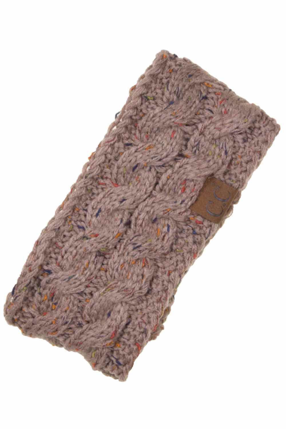 Tape Cozy up with the C.C Chunky Knit Confetti Sherpa Lined Headband, the perfect blend of warmth and style. Crafted from 100% acrylic, this headband features a chunky knit exterior with a soft sherpa lining for maximum comfort against your skin. The playful confetti pattern adds a fun pop of color to any winter outfit. One size fits most, making it an easy grab-and-go accessory for chilly days. Whether you're heading out for a quick errand or settling in for the season, this headband keeps you warm without