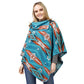 Teal Aztec Patterned Poncho, with the latest trend in ladies' outfit cover-up! the high-quality knit poncho is soft, comfortable, and warm but lightweight. Its beautiful color variation goes with every outfit. It's perfect for your daily, casual, party, or any outfit. A fantastic gift for your friends or family.
