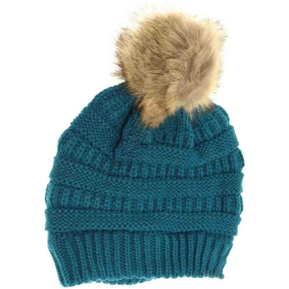 Teal Fur Pom CC Beanie offers expert-level warmth and style with its soft, high-quality knit construction and a luxurious faux fur pom pom. Designed for optimal comfort and insulation, this beanie provides a snug fit that retains heat during cold weather. Its versatile design pairs effortlessly with any winter outfit, making it a reliable accessory for both outdoor adventures and urban wear. Durable and lightweight, it combines practicality with a sophisticated look 