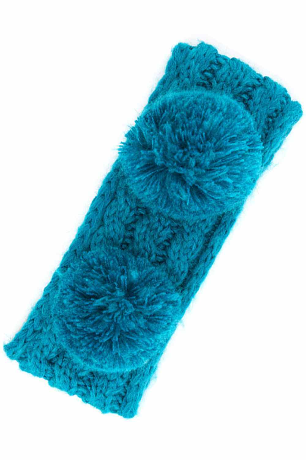 Teal Cozy and playful, this double pom kids headband features a soft fuzzy lining that keeps little ones warm and comfortable. The vibrant pom-poms add a fun touch to any outfit, while the stretchy one-size fit grows with your child. Made from durable 100% acrylic, it's easy to care for and built to last through all their adventures.