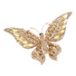 Topaz Aqua Glass Crystal Butterfly Pin Brooch is expertly crafted with sparkling glass crystals, adding a touch of elegance and sophistication to any outfit. With its timeless butterfly design, this tasteful accessory is perfect for any occasion. Enhance your ensemble with a touch of shimmer and charm.