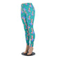 Turquoise American flag cross-pattern leggings are perfect for showing off your patriotic side. Made with high-quality materials, they provide comfort and style. The unique cross-pattern design adds a touch of flair to any outfit. Show your love for your country with these leggings.