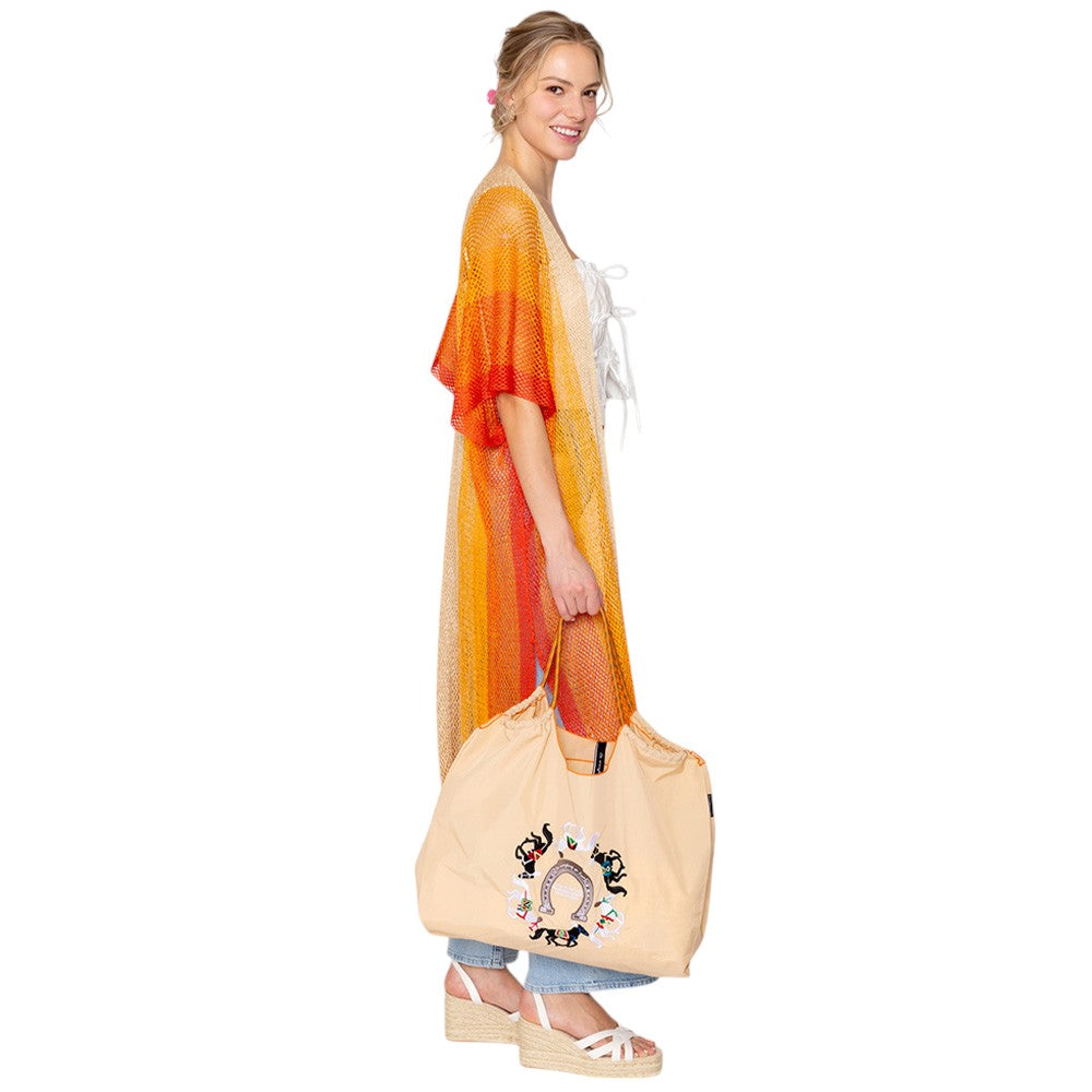 Orange Two Tone Lurex Kimono Poncho is a versatile and stylish addition to any wardrobe. Made with a unique Lurex fabric, it adds a touch of shimmer to your outfit. Its kimono design offers a comfortable and flattering fit, making it suitable for any body type. Perfect for adding a pop of color and sparkle to your outfit. 