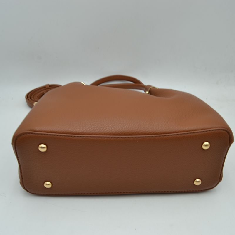 Minimalist Structured Satchel Bag with Detachable Long Strap - Off White - Satchel Bag