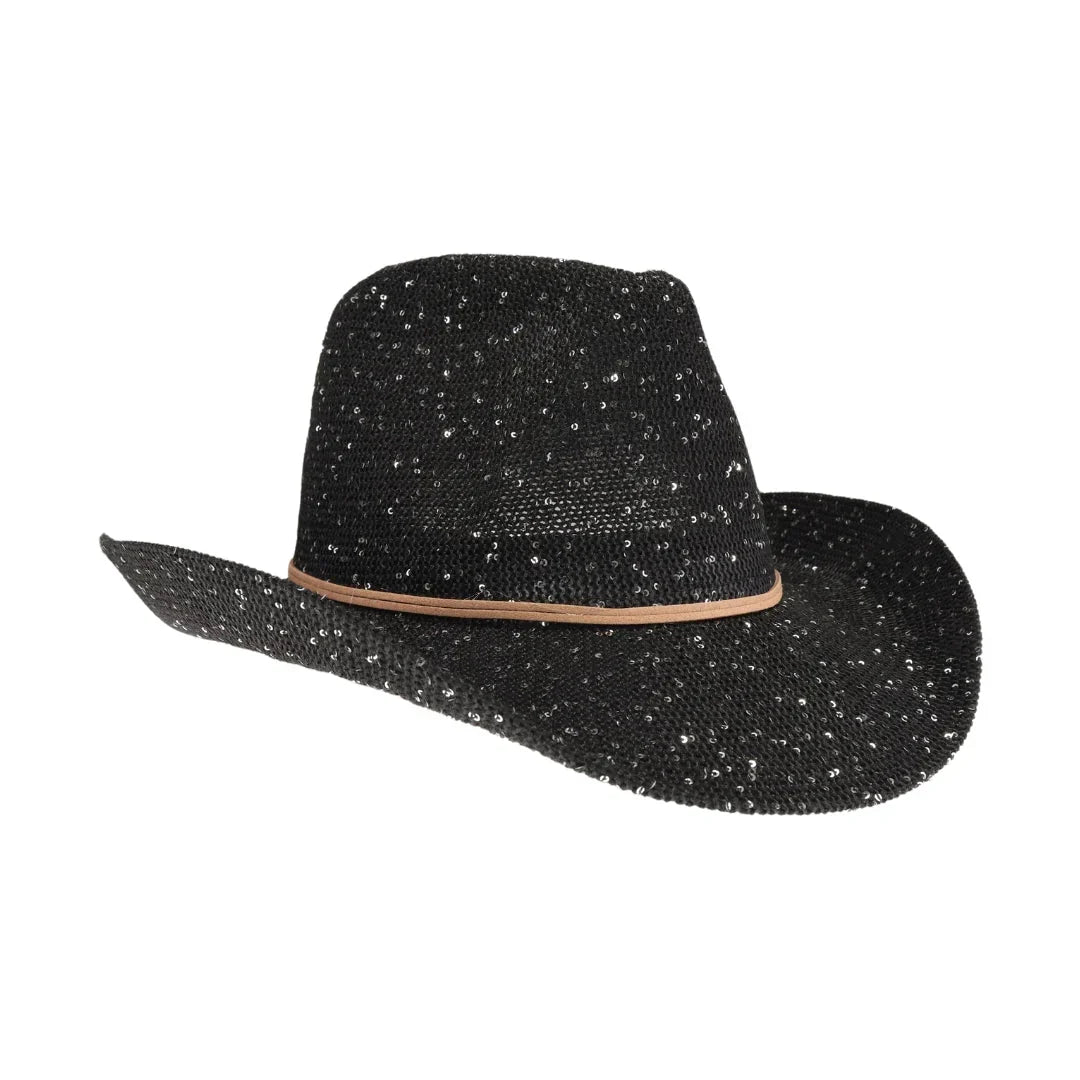 C.C Women's Sequin Cowboy Hat