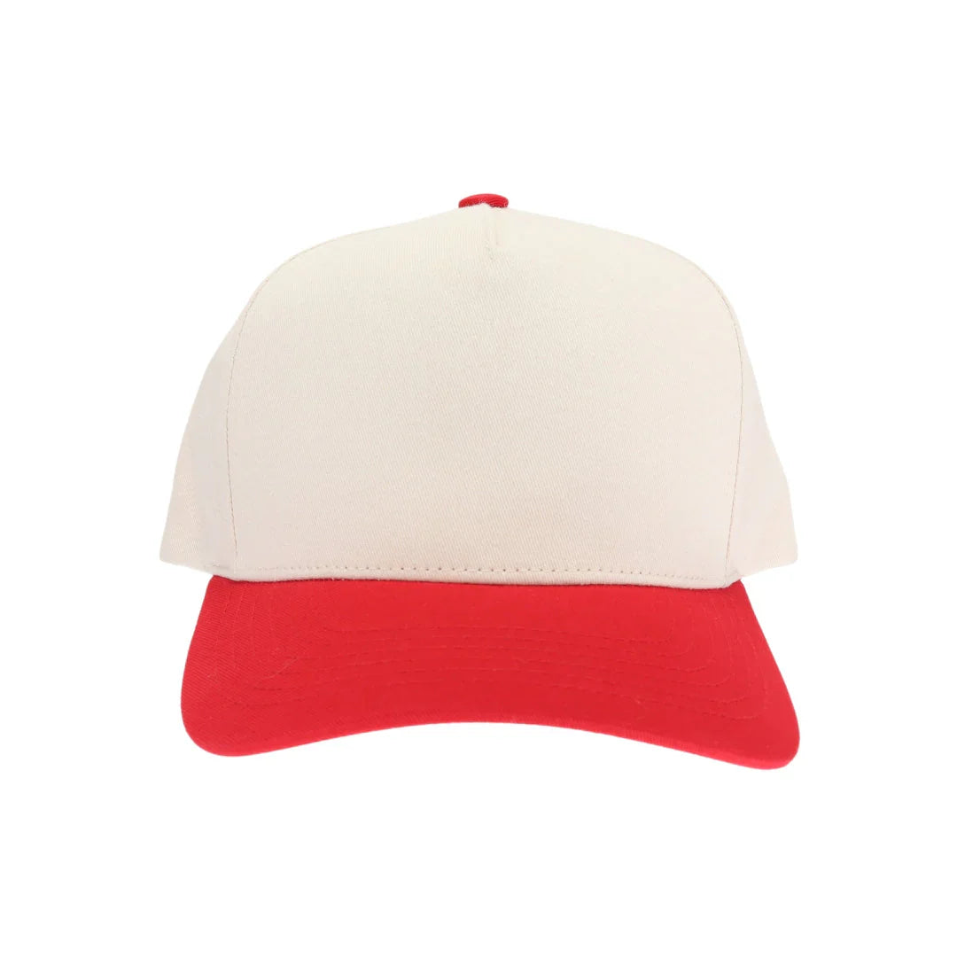 C.C Two Tone with Retro Stripe Cotton Trucker Cap
