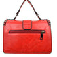Vintage Crossbody Satchel Bag with Chain Trim - Satchel Bag