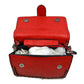 Vintage Crossbody Satchel Bag with Chain Trim - Satchel Bag