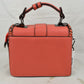Women’s Structured Top-Handle Crossbody Bag with Woven Chain Trim - Crossbody Bags