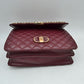 Quilted Flap Shoulder Bag with Woven Chain Strap - Shoulder Bag