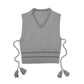C.C Stripe With Tassel Vest