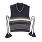 C.C Multi Color Chevron With Tassel Vest