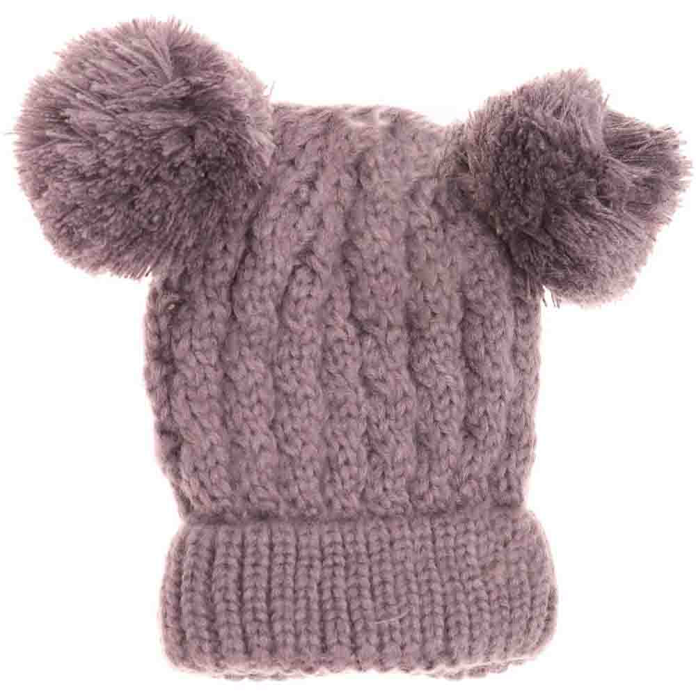 Violet Kids Solid Double Pom CC Beanies are expertly designed to provide exceptional warmth and comfort. Featuring a double-layered knit construction, these beanies ensure enhanced insulation for chilly days. Their solid-color design, paired with double pom accents, offers a stylish yet playful look, ideal for active children. Made from soft, durable materials, they fit snugly without sacrificing comfort, making them a reliable choice for everyday wear during colder seasons.