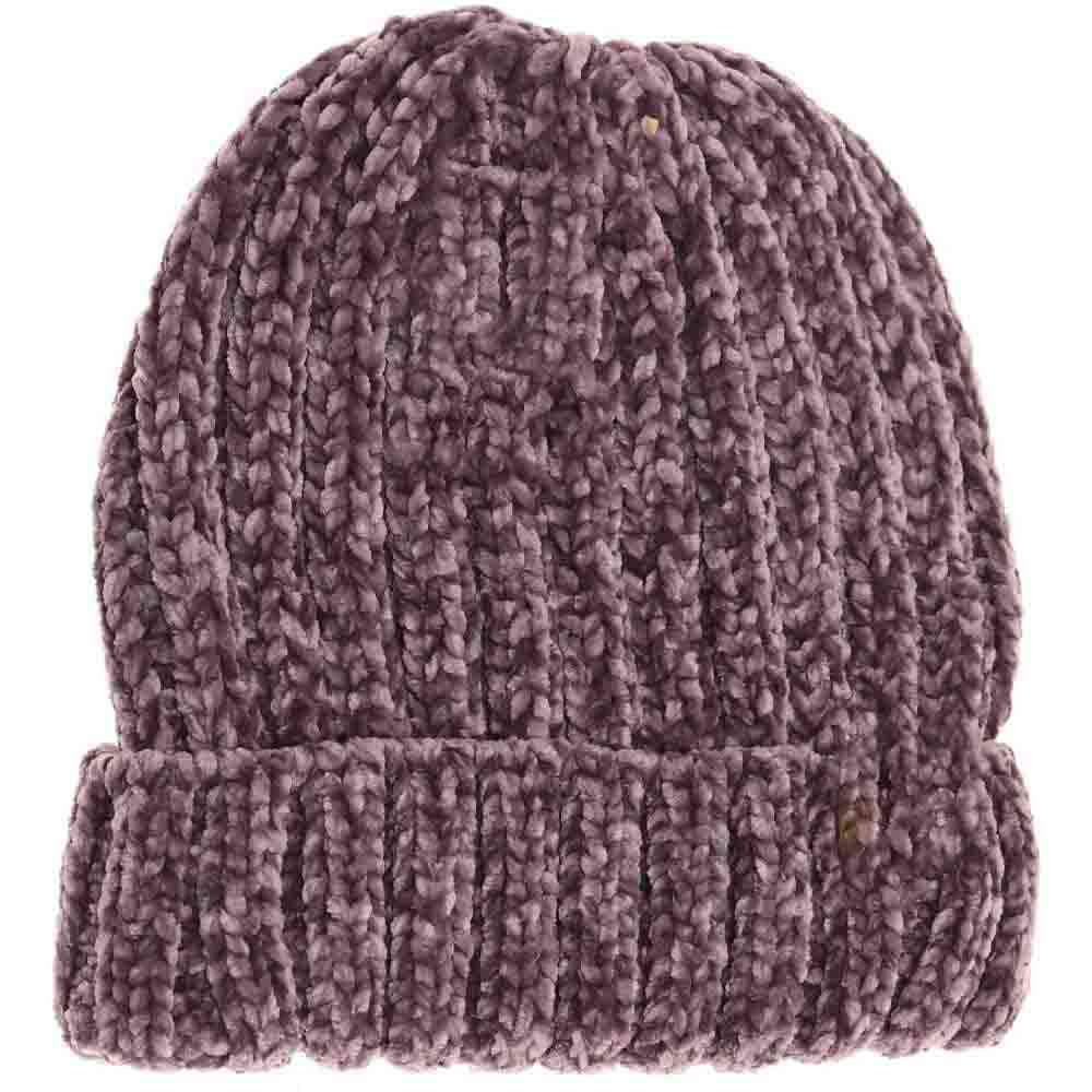 Violet Solid Ribbed Chenille CC Beanie provides warmth and comfort through its soft chenille fabric and ribbed design. This expertly crafted beanie offers a snug fit while maintaining breathability, making it ideal for cold weather wear. Its solid color and subtle texture ensure versatile styling for any casual or outdoor outfit, combining functionality with understated style. 