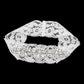 Madeline Love Clear, Silver Teardrop Marquise Stone Cluster Embellished Lace Stretch Wedding Garter - Wedding & Bridal - extra