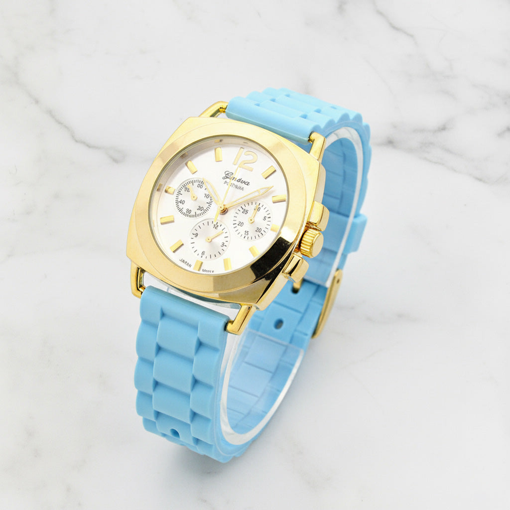 Madeline Love Blue SQUARE DIAL FASHION WATCH - Watches