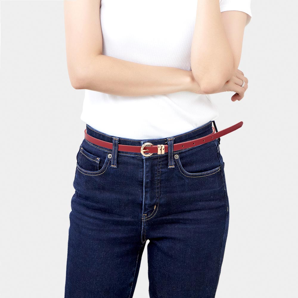 Madeline Love Red Faux Leather Belt - Jewelry