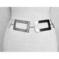 Madeline Love Rhodium Geometric Rectangular Link Waist Chain Belt - Hair Accessories - desc