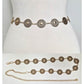 Madeline Love Antique Gold Boho Vintage Medallion Link Waist Chain Belt - Hair Accessories - desc