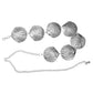 Madeline Love Rhodium Textured Metal Seashell Link Waist Chain Belt - Jewelry - extra