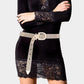 Madeline Love Gold 7Rows Rhinestone Pave Belt - Hair Accessories