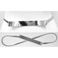Madeline Love Rhodium Sleek Metal Bar Buckle Accent Stretch Metal Belt - Hair Accessories - desc