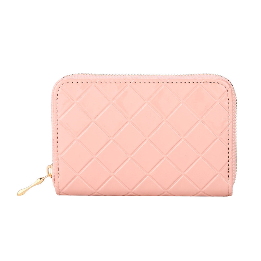 Madeline Love Pink Diamond Patterned Solid Wallet - Bags & Wallets - extra