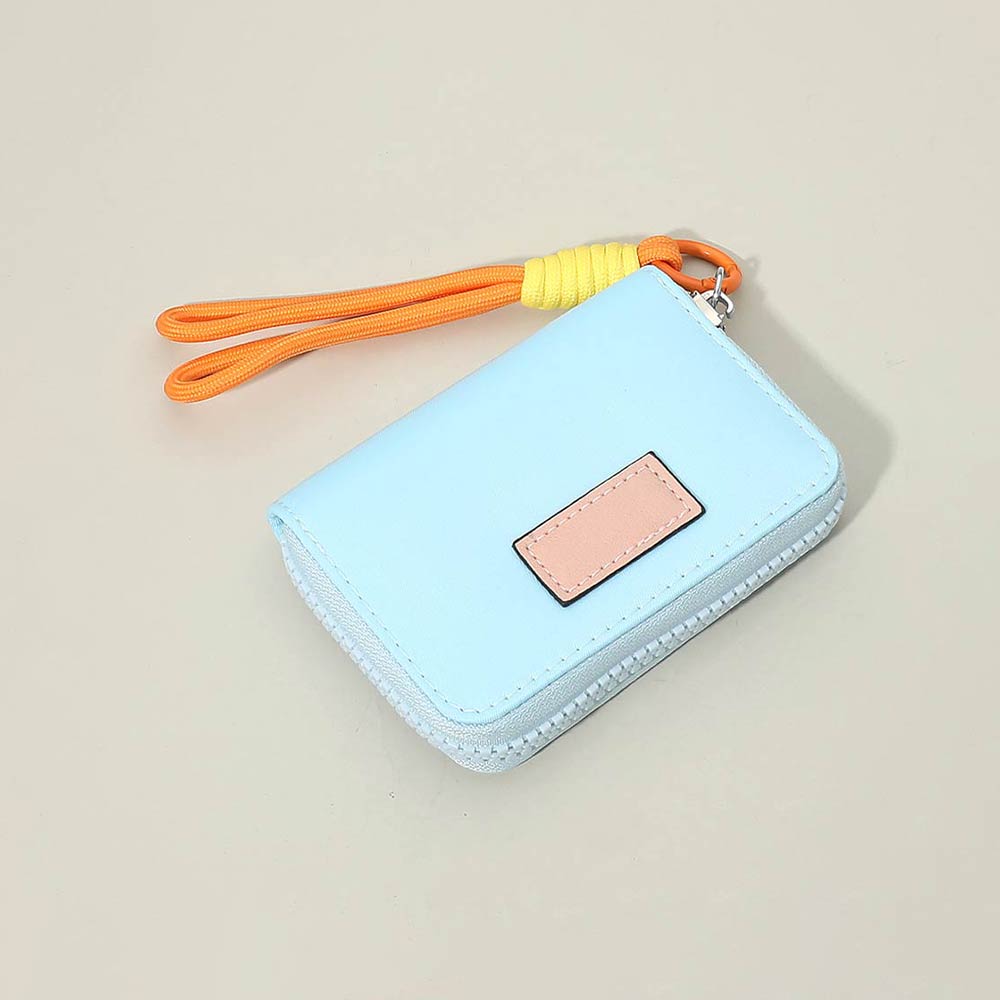 Madeline Love Blue Compact Zip Around Mini Wallet - Bags & Wallets