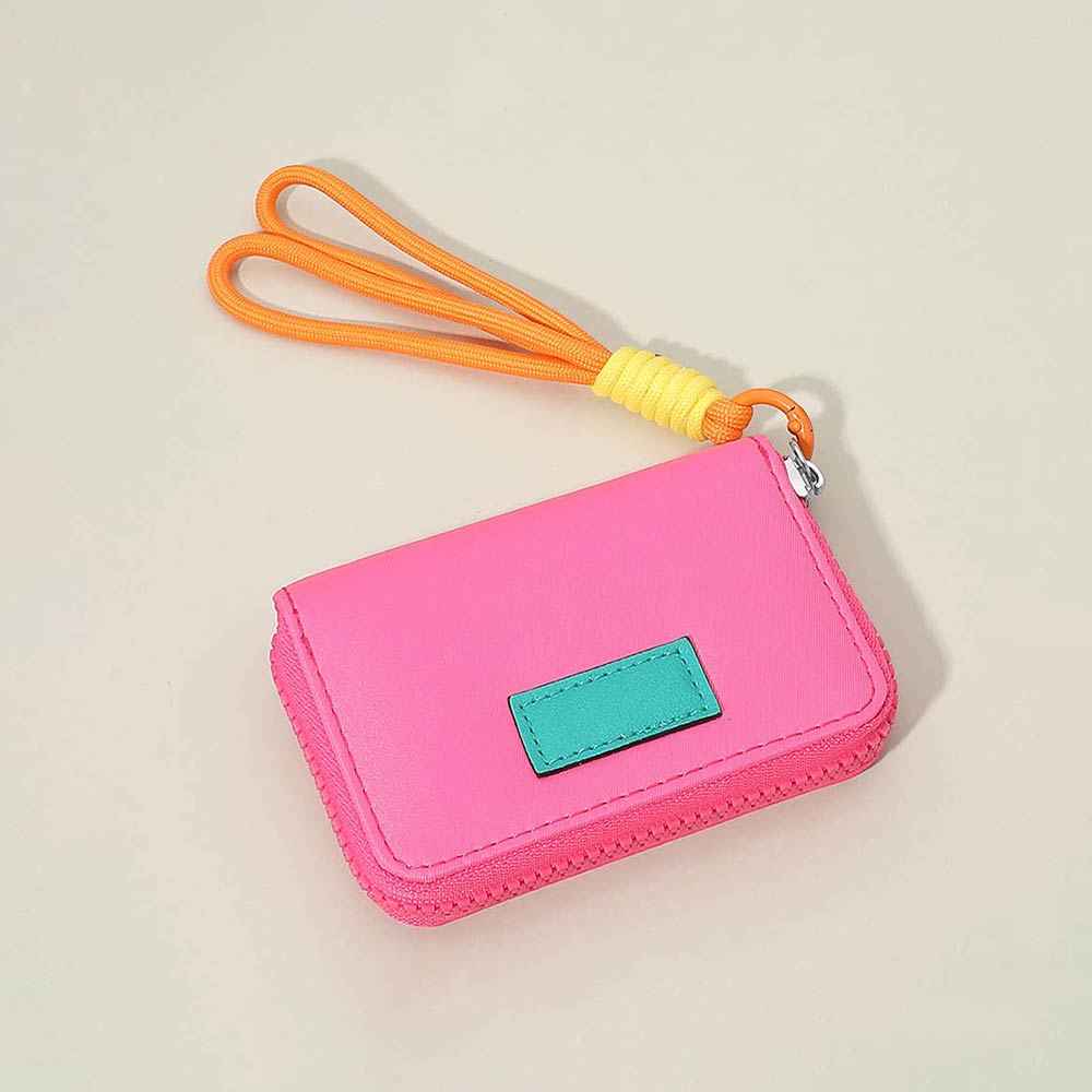 Madeline Love Fuchsia Compact Zip Around Mini Wallet - Bags & Wallets